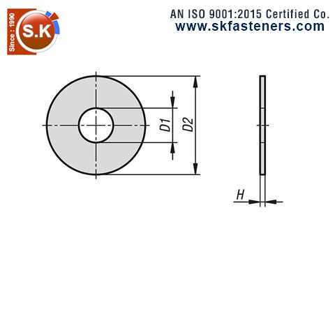 DIN 9021 Washers manufacturers exporters suppliers in india punjab ludhiana